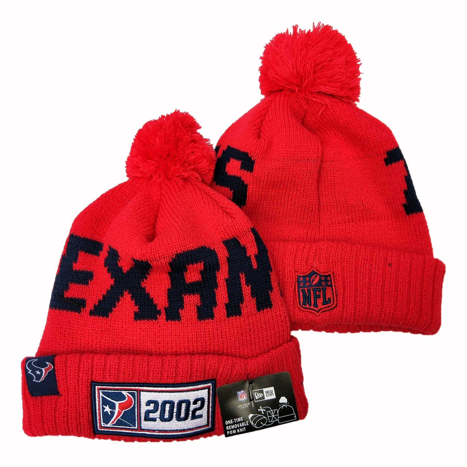 NFL Houston Texans New Era 2019 New Era 2019 Sideline Road Reverse Sport Knit Hats 008