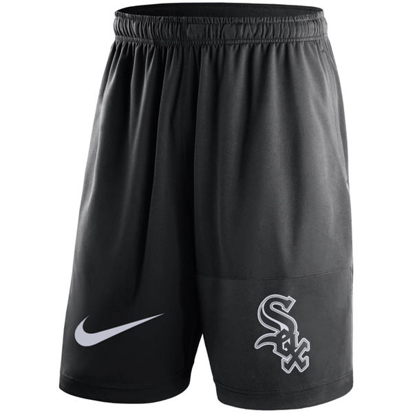 Men's Chicago White Sox Nike Black Dry Fly Shorts [MLB_Shorts_White_Sox ...