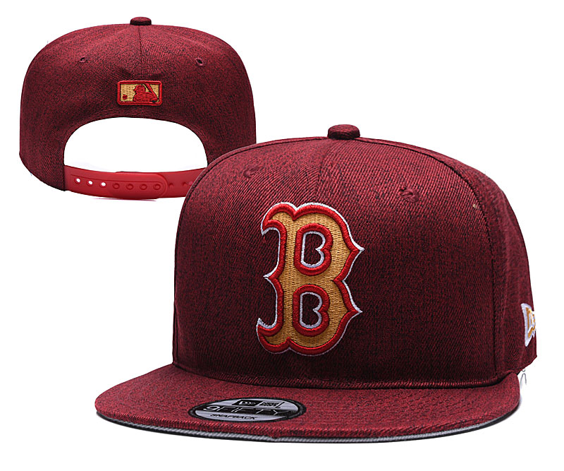 MLB Boston Red Sox Stitched Snapback Hats 012