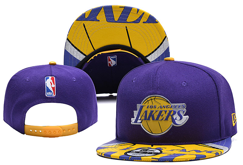 NBA Los Angeles Lakers Stitched Snapback Hats 014