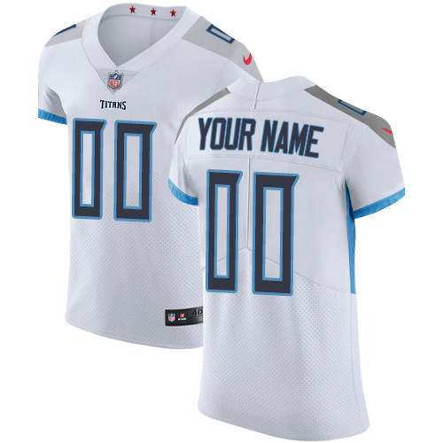 Men's Tennessee Titans White Vapor Untouchable Custom Elite NFL Stitched Jersey (Check description if you want Women or Youth size)