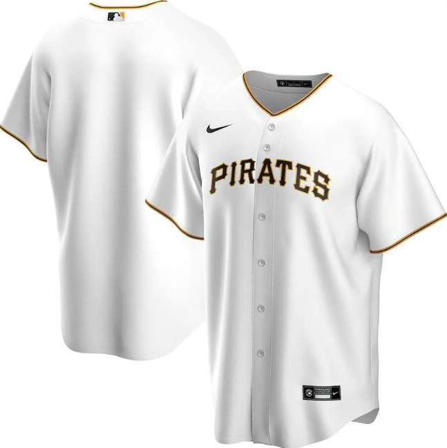 Men's Pittsburgh Pirates Blank White Cool Base Stitched MLB Jersey
