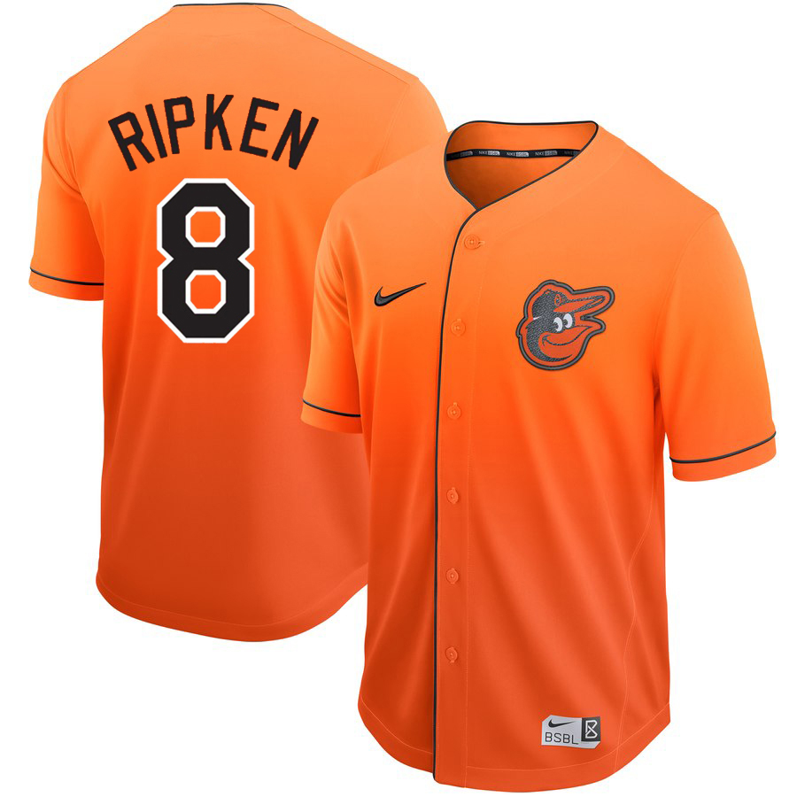 Mitchell and Ness Orioles #8 Cal Ripken Stitched Black Throwback MLB ...
