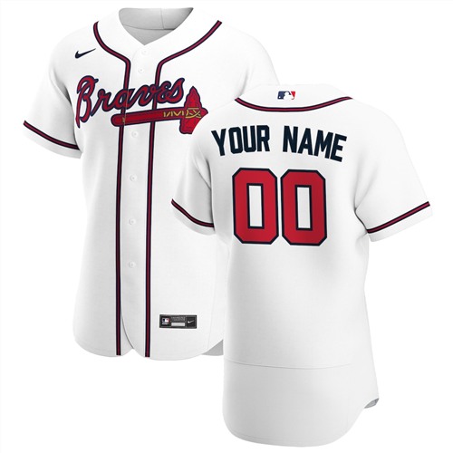 Men's Atlanta Braves ACTIVE PLAYER Custom Authentic Stitched MLB Jersey