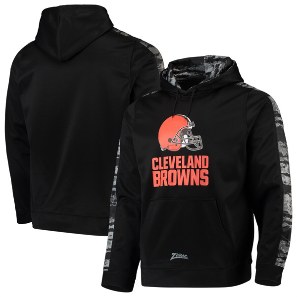 Men's Cleveland Browns Zubaz Black Tonal Oxide Pullover Hoodie [NikeNFL ...