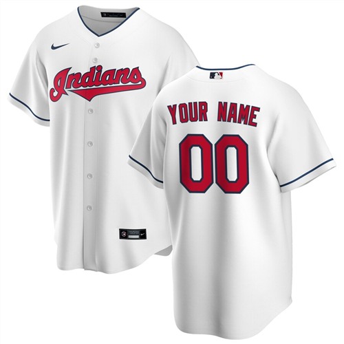 Men's Cleveland Indians ACTIVE PLAYER Custom MLB Stitched Jersey [MLB ...