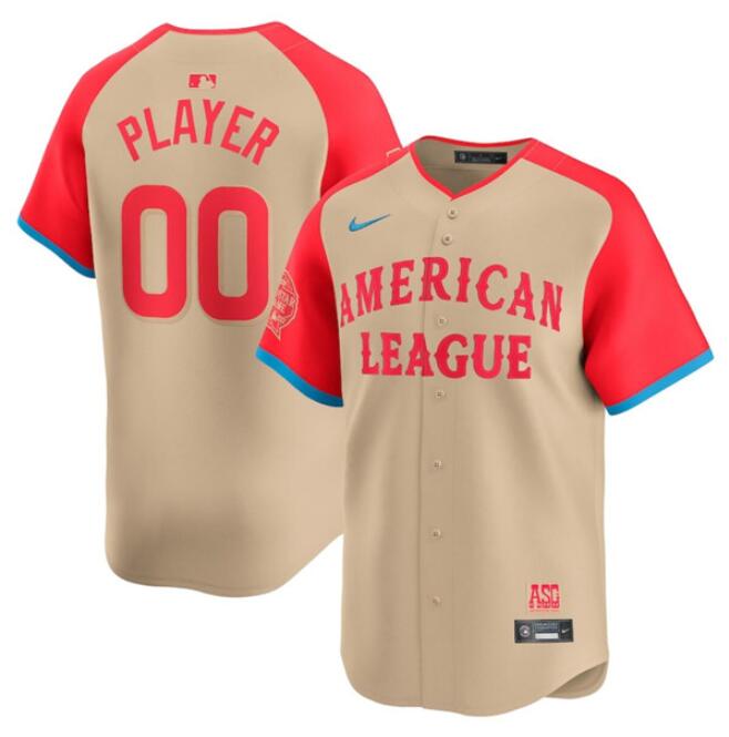 Men's American League Customized Cream 2024 All-Star Limited Stitched Baseball Jersey