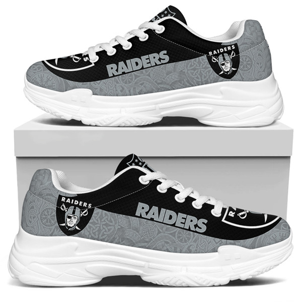 Women's Las Vegas Raiders Edition Chunky Sneakers With Line 004