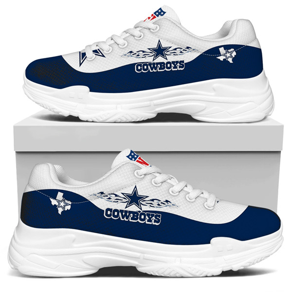Women's Dallas Cowboys Edition Chunky Sneakers With Line 006 [NikeNFL ...