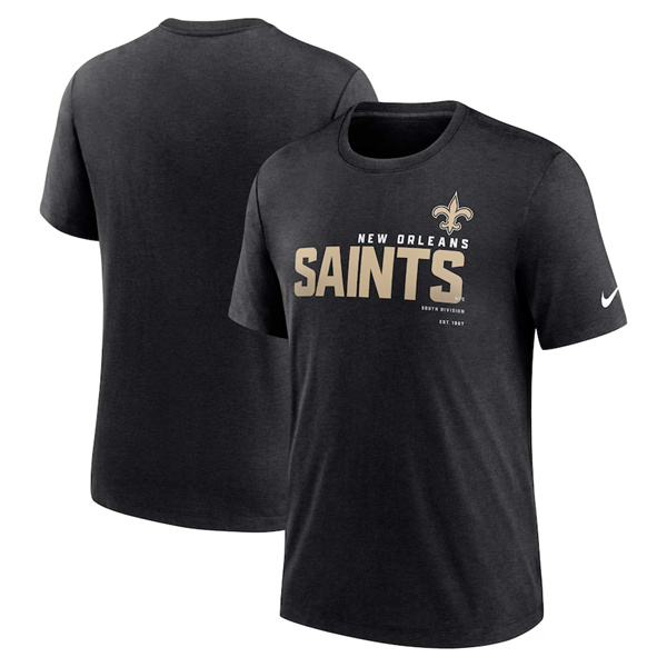 Men's New Orleans Saints Black 2024 Fan Limited T-Shirt （1pc Limited Each Order)