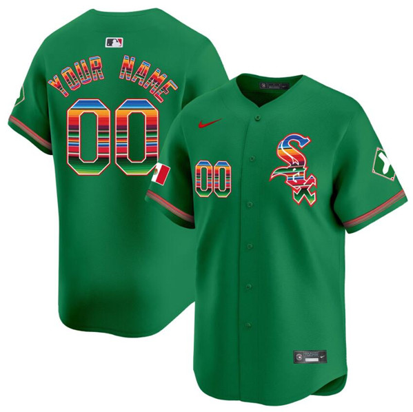 Men's Chicago White Sox Customized Green Mexico Vapor Premier Limited Stitched Jersey