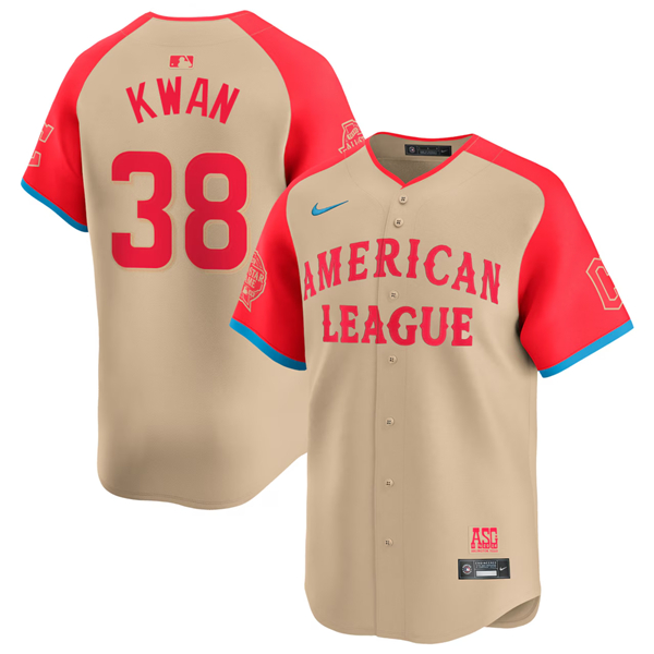 Men's Cleveland Guardians Customized Cream 2024 All-Star Limited Stitched Baseball Jersey