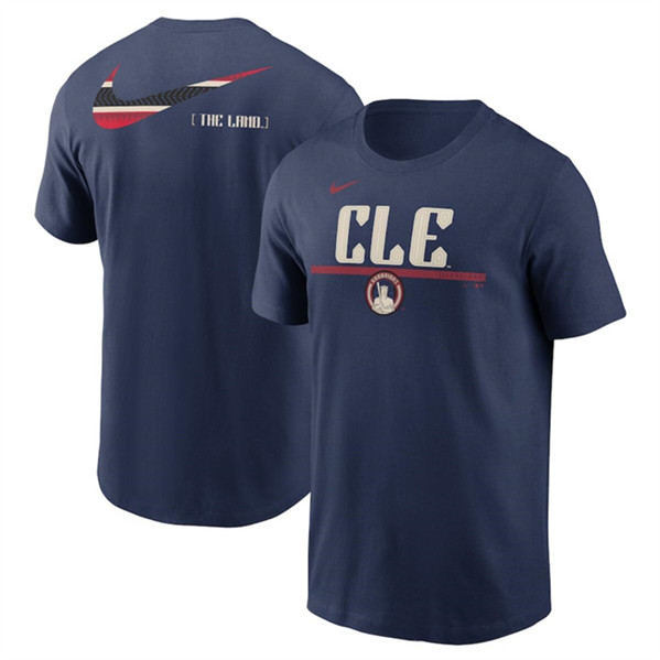 Men's Cleveland Guardians Navy 2024 City Connect T-Shirt