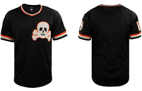 Men's Sioux City Ghosts Blank Black Stitched Jersey