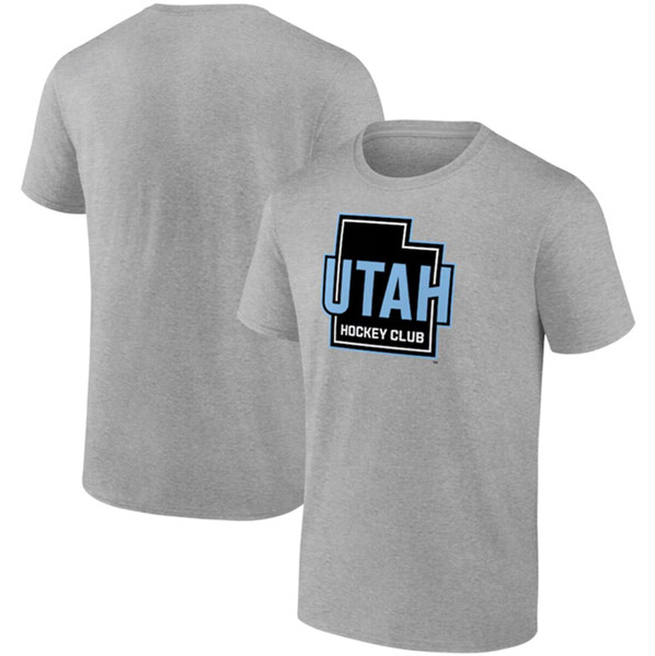 Men's Utah Hockey Club Heather Gray Tertiary T-Shirt