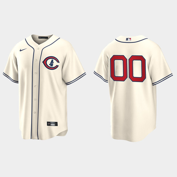 Men's Chicago Cubs Active Player Custom Cream 2022 Field of Dreams Cool Base Stitched Baseball Jersey