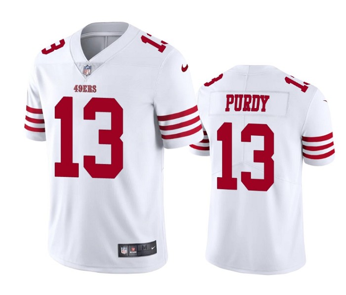 Men's San Francisco 49ers #13 Brock Purdy White Vapor Untouchable ...