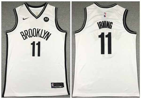 Men's Brooklyn Nets #11 Kyrie Irving 2020 White Stitched NBA Jersey ...