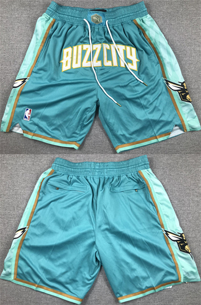 Men's Charlotte Hornets Teal Shorts (Run Small)