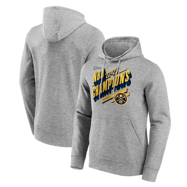 Men's Denver Nuggets Gray 2023 Champions Screen Graphic Hoodie