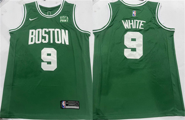 Men's Boston Celtics #9 Derrick White Green Icon Edition Stitched Basketball Jersey