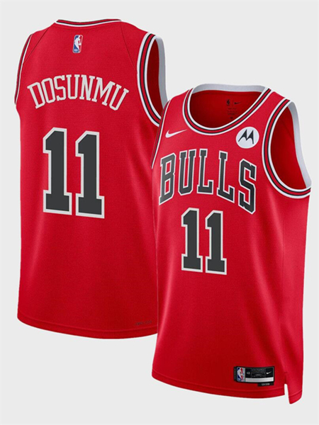 Men's Chicago Bulls #11 Ayo Dosunmu Red 2024 Statement Edition Stitched Basketball Jersey