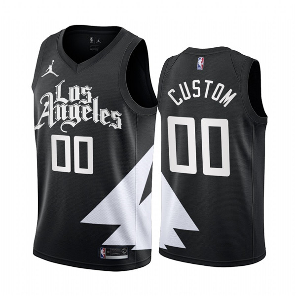 Men's Los Angeles Clippers Customized 2022/23 Black Statement Edition Stitched Basketball Jersey