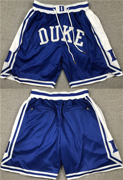 Men's Duke Blue Devils Blue Shorts (Run Small)