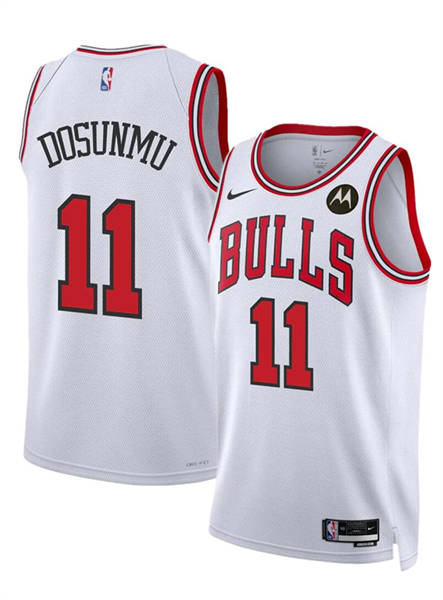Men's Chicago Bulls #11 Ayo Dosunmu White 2024 Statement Edition Stitched Basketball Jersey