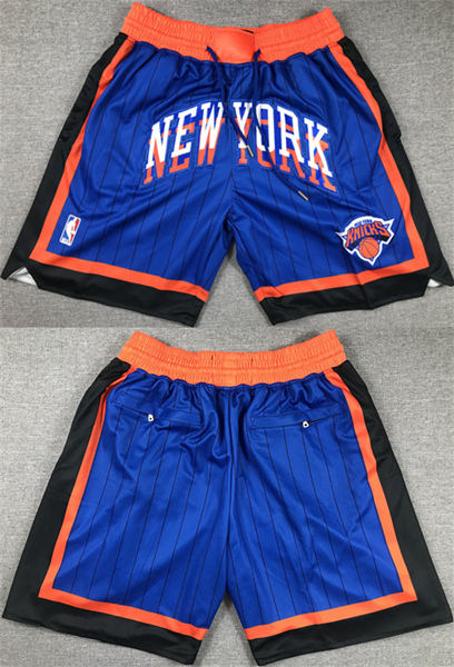 Men's New York Knicks Royal City Edition Shorts (Run Small)