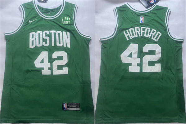 Men's Boston Celtics #42 Al Horford Green Icon Edition Stitched Basketball Jersey