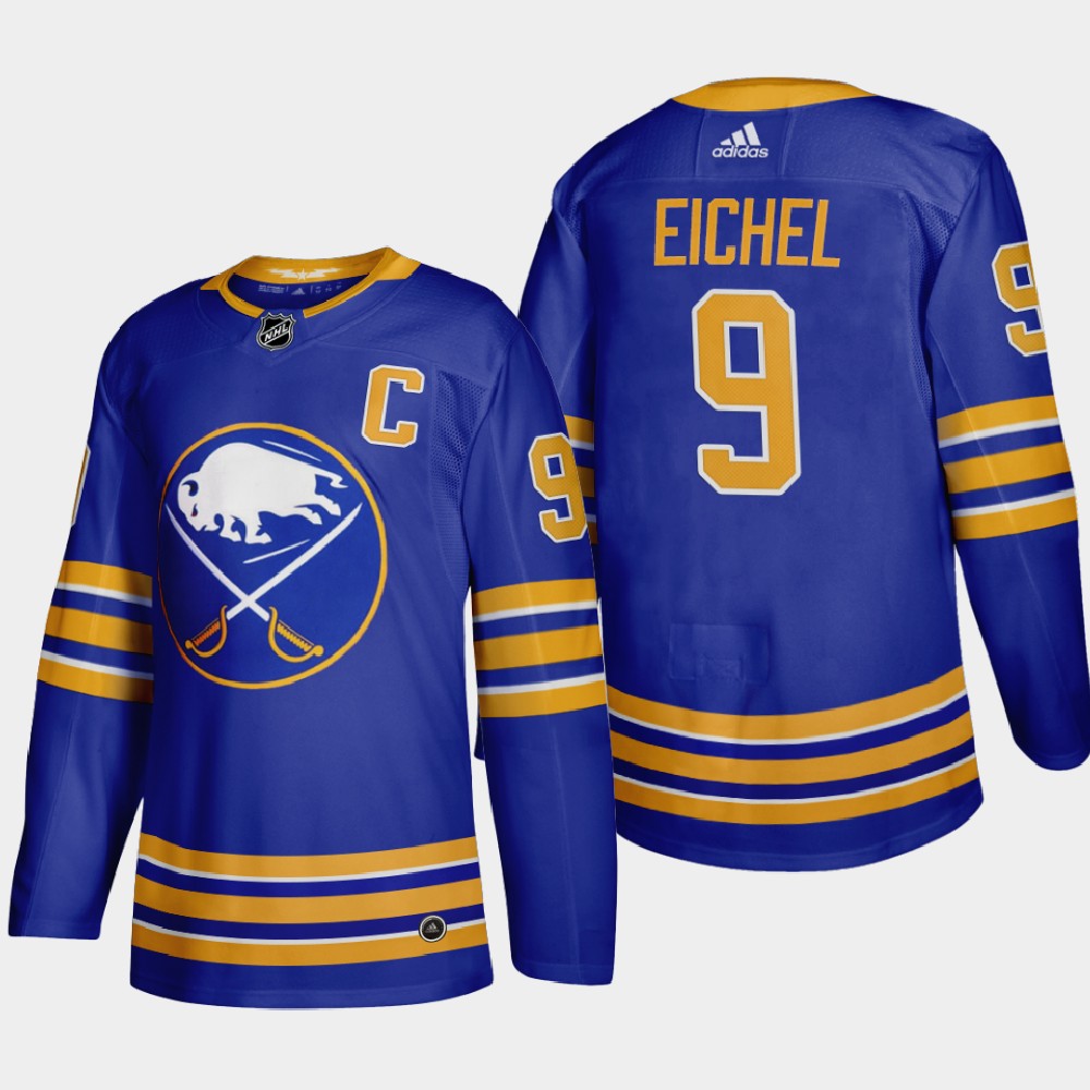 Men's Buffalo Sabres #9 Jack Eichel Royal 2020-21 Stitched NHL Jersey