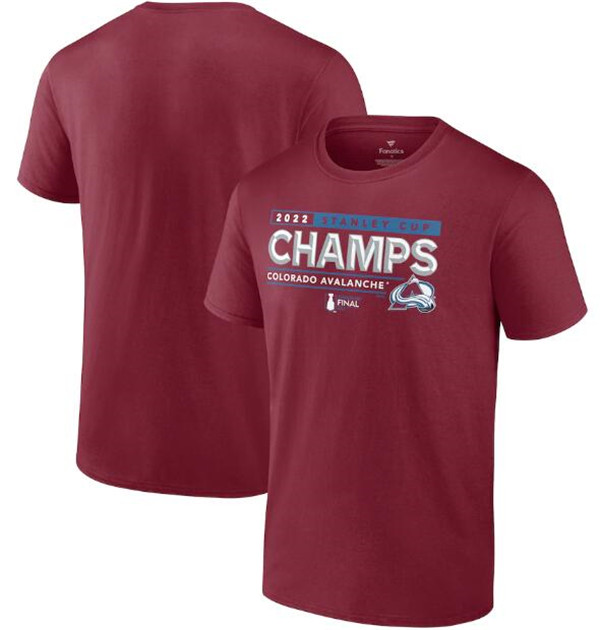 Men's Colorado Avalanche Burgundy 2022 Stanley Cup Champions Winger T ...