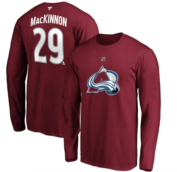 Men's Colorado Avalanche #29 Nathan MacKinnon Stanley Cup Champions ...