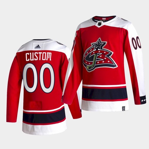 Men's Columbus Blue Jackets 2020-21 Custom Name Number Size NHL Stitched Jersey