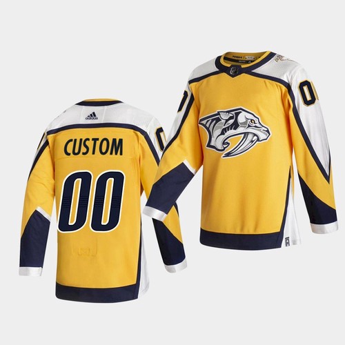 Men's Nashville Predators Custom Name Number Size 2021 NHL Stitched Jersey