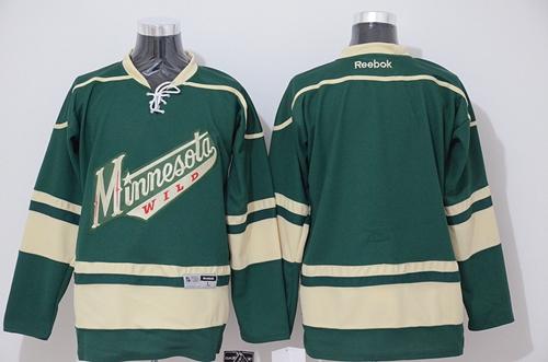 Wild Blank Stitched Green NHL Jersey