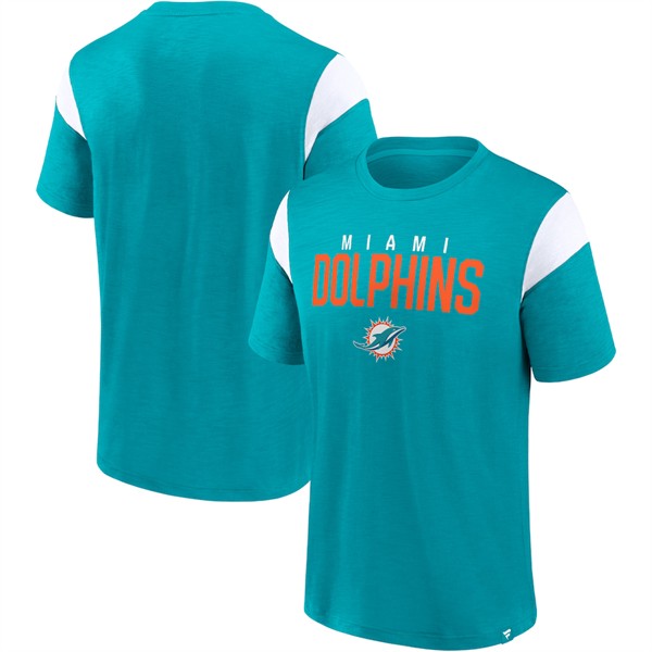Men's Miami Dolphins Aqua/White Home Stretch Team T-Shirt [NikeNFL ...