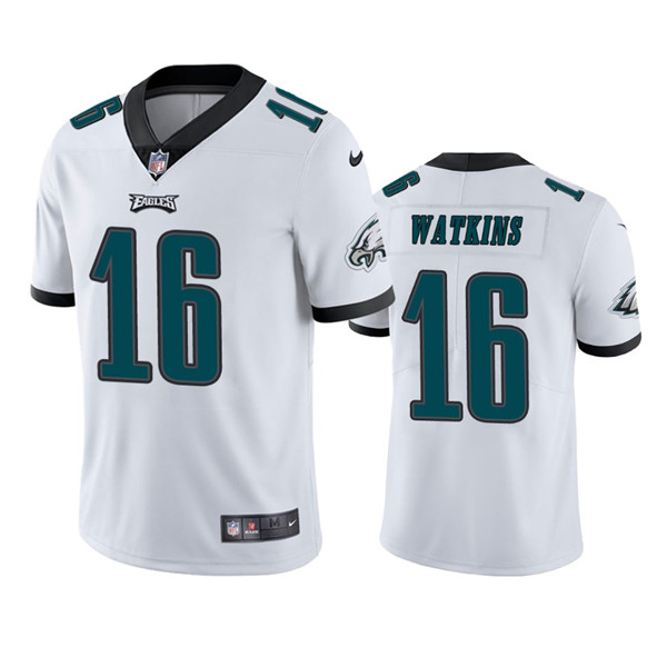 Men's Philadelphia Eagles #16 Quez Watkins 2022 White Vapor Untouchable ...