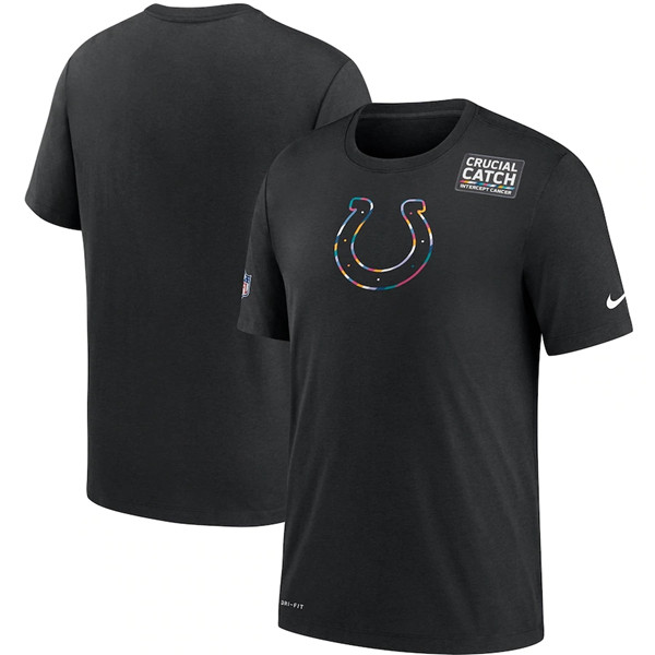 Men's Indianapolis Colts 2020 Black Sideline Crucial Catch Performance ...