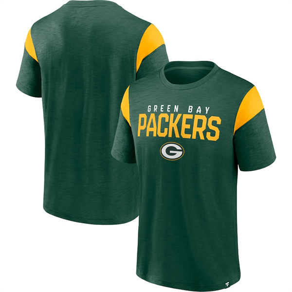 Men's Green Bay Packers Green/Gold Home Stretch Team T-Shirt [NikeNFL ...