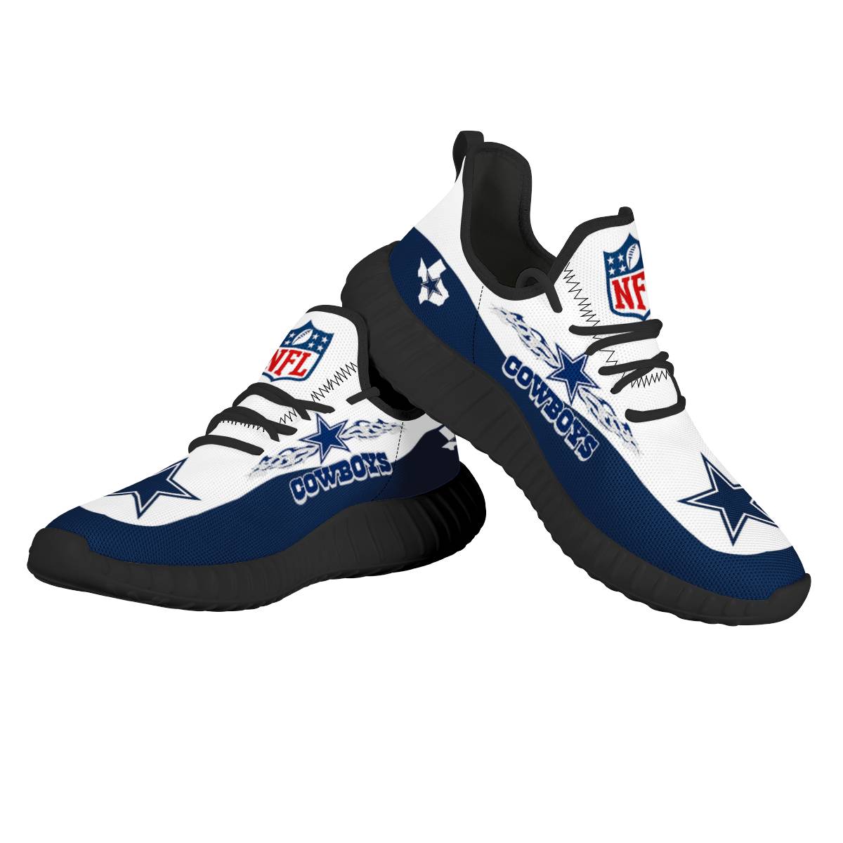 Women's NFL Dallas Cowboys Lightweight Running Shoes 006