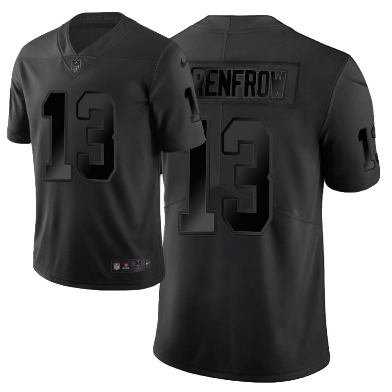 Men's Oakland Raiders #13 Hunter Renfrow Black Vapor City Edition Limited Stitched NFL Jersey
