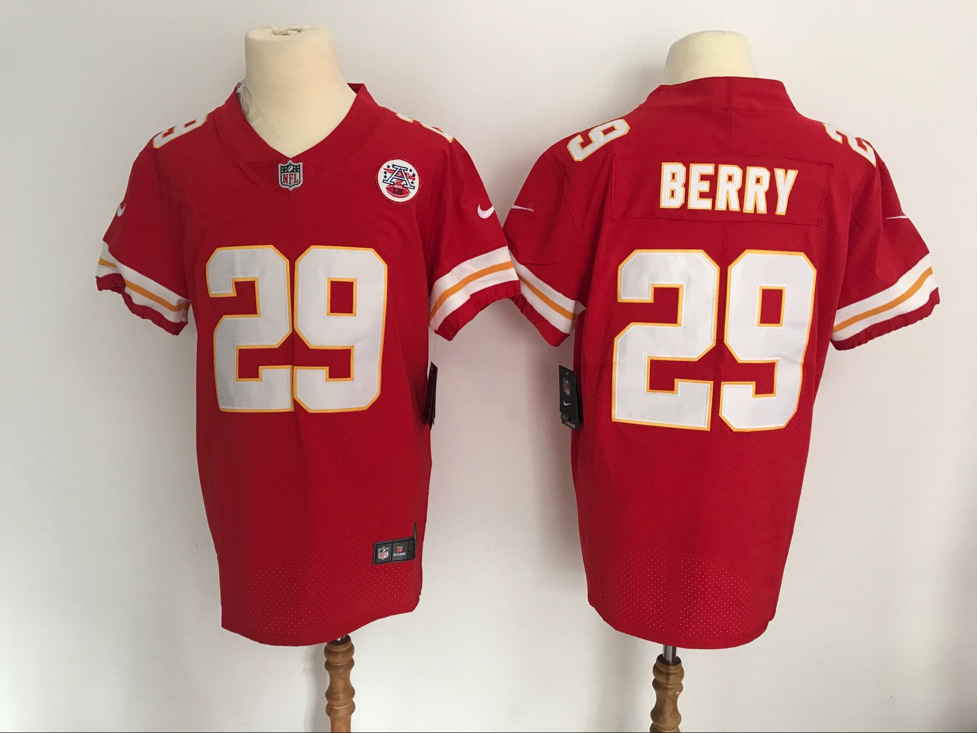 Men's Kansas City Chiefs #29 Eric Berry Red Vapor Untouchable Elite Stitched NFL Jersey