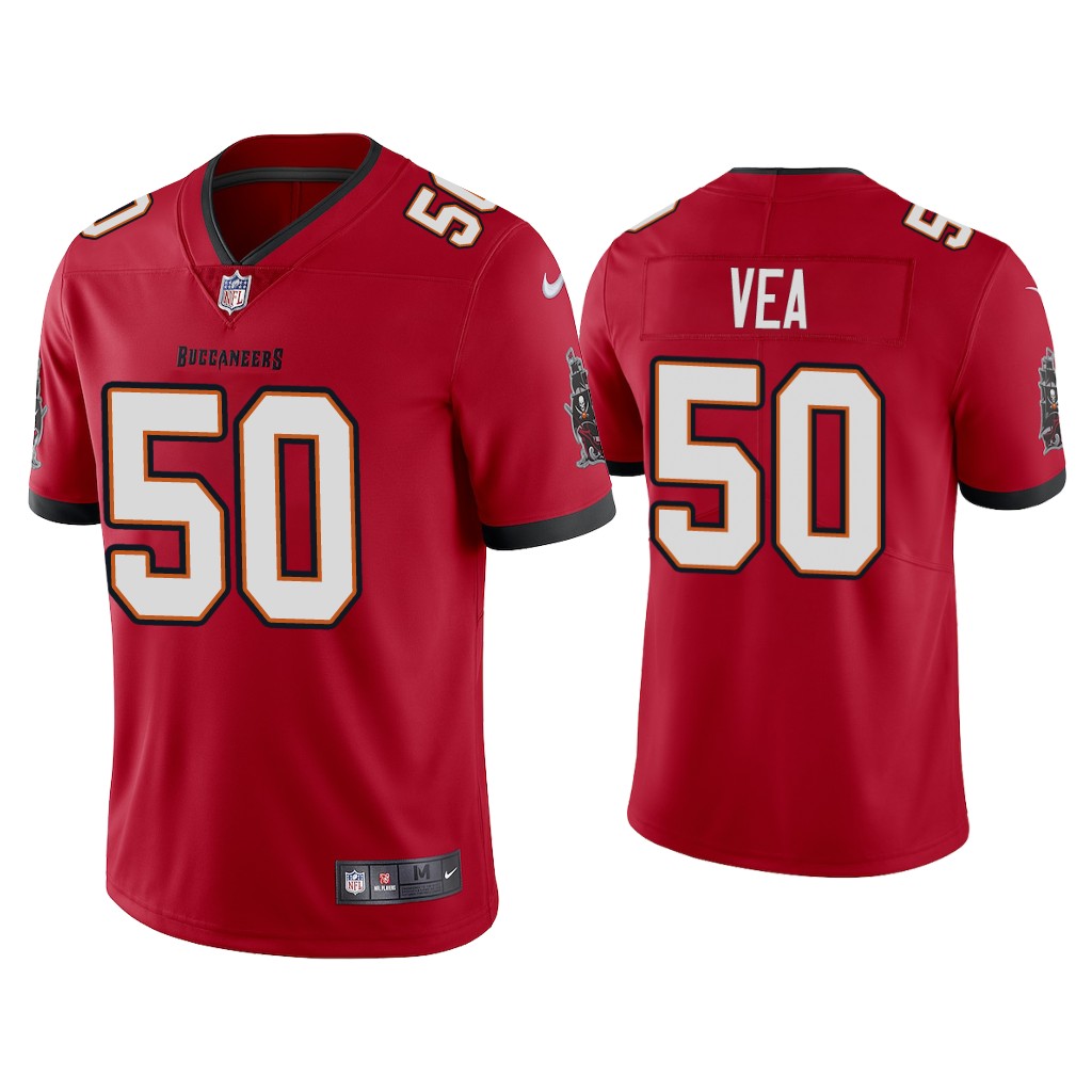 Men's Tampa Bay Buccaneers #50 Vita Vea 2020 Red Vapor Untouchable ...
