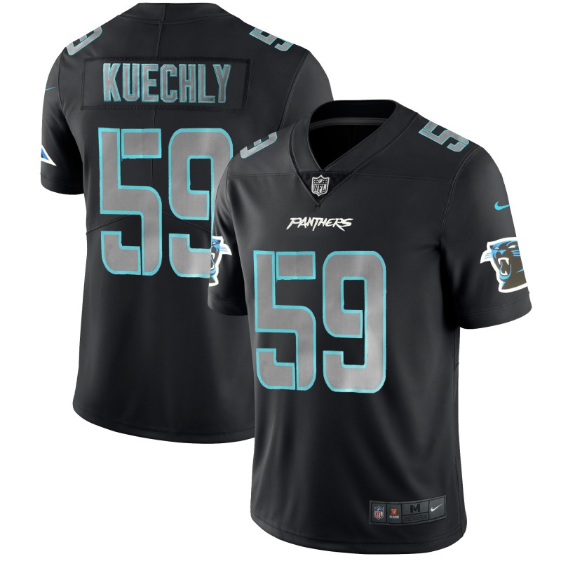Men's Panthers #59 Luke Kuechly 2018 Black Impact Limited Stitched NFL Jersey