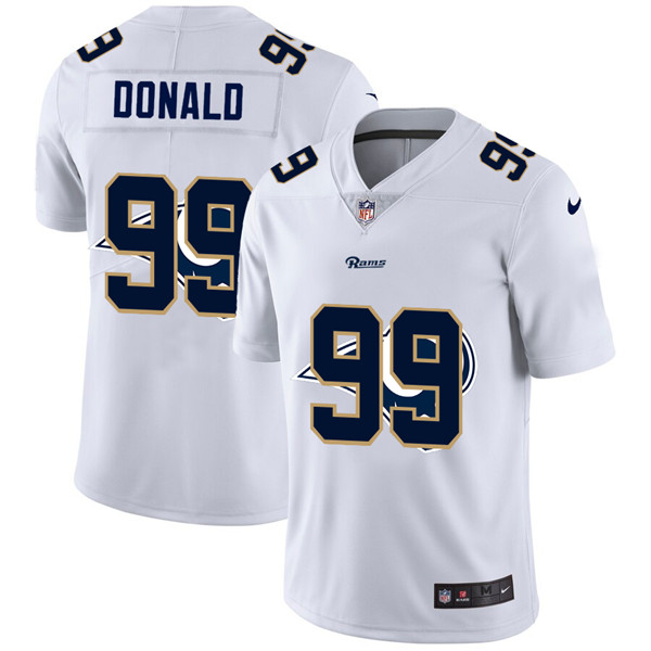 Men's Los Angeles Rams #99 Aaron Donald White Stitched NFL Jersey ...