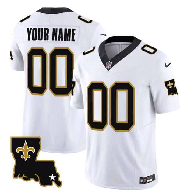 Men's Nike Black New Orleans Saints Vapor F.U.S.E. Elite Custom Jersey