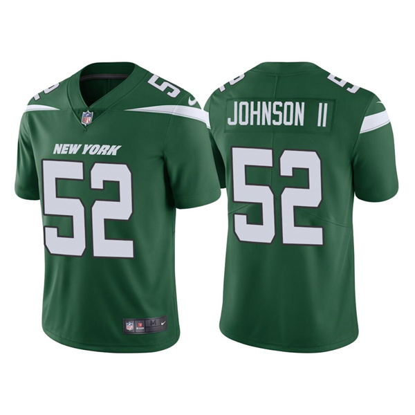 Men's New York Jets #52 Jermaine Johnson II 2022 Green Vapor ...