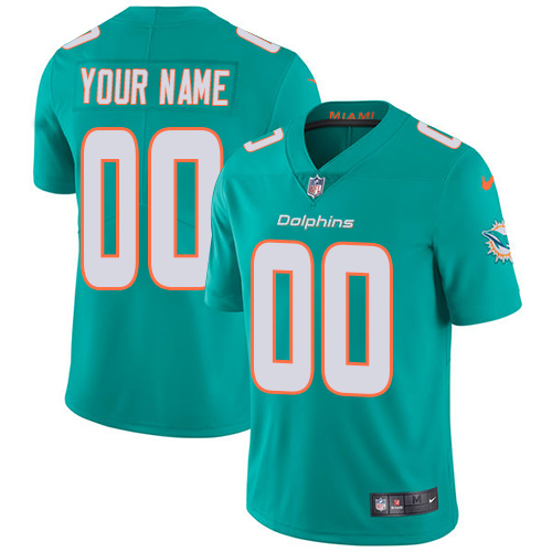 Men's Dolphins Active Players Aqua Green Vapor Untouchable Limited Stitched NFL Jersey (Check description if you want Women or Youth size)